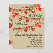 赤+グリーンランタンカスタムズ招待状 招待状 (正面/裏面)