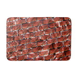 赤、グレーチングまたはブリック効果に気泡？メタリック. バスマット