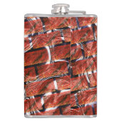 赤、グレーチングまたはブリック効果に気泡？メタリック. フラスク (裏面)