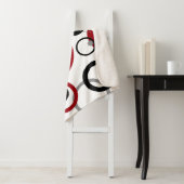 赤、グレー、および黒のドット シェルパブランケット (インサイチュ)