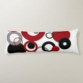 赤、グレー、および黒のドット ボディピロー (裏面)