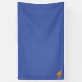 赤、グレー、オレンジ、茶色のクリップアートのビニールバナー 横断幕 (縦)