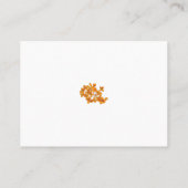 赤、グレー、オレンジ、茶色のクリップアート プレイスカード (裏面)