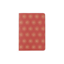 赤 | ゴールドのキンギア花のメダリオン