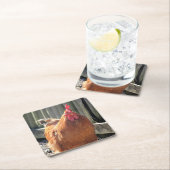 赤 スクエアペーパーコースター (インサイチュ)