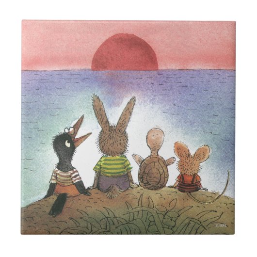 赤 タイル (正面)