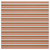 赤、ターコイズ、および茶色の線 ファブリック (見本)