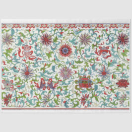 赤、ティール（緑がかった色）、紫のフローラ分離組織 薄葉紙