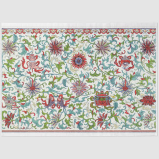 赤、ティール（緑がかった色）、紫のフローラ分離組織 薄葉紙