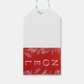 赤「ノエル」ギフトラベル ギフトタグ (正面)