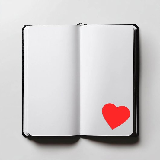 赤 ハートシール