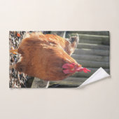 赤 バスタオルセット (ハンドタオル)