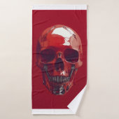 赤 バスタオル (バスタオル)