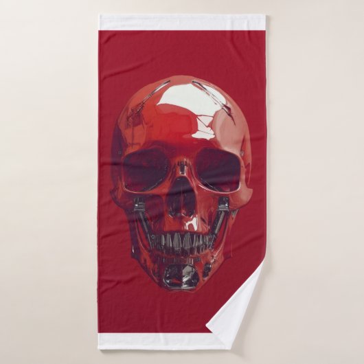 赤 バスタオル (バスタオル)