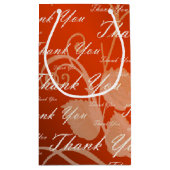 赤，バラ,金ゴールド，銀感謝してい, +お花，小 スモールペーパーバッグ (裏面)