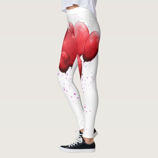 赤 – バルーン | Zazzle_Growstore レギンス (左)