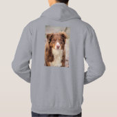 赤 パーカ (裏面)