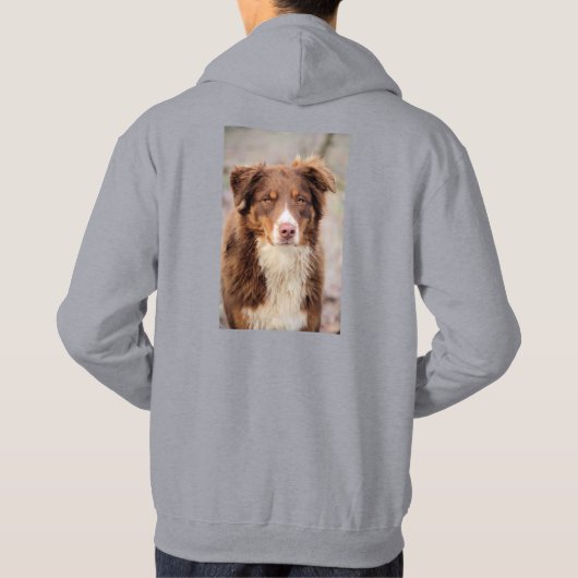 赤 パーカ (裏面)