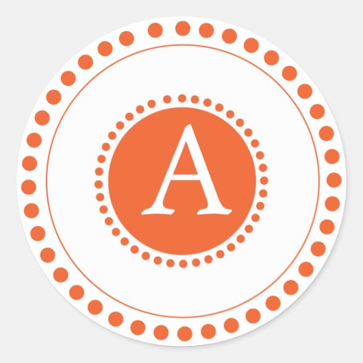 赤 – パーソナライズされた封筒用シール ラウンドシール (正面)