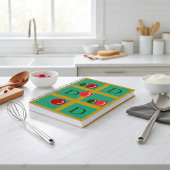 赤、パーソナライズされた緑、金ゴールド装飾品 ノートブック