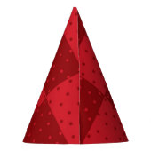赤 パーティーハット (裏面)