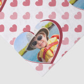 赤+ピンクのハートパターン付き/写真バレンタインデー 薄葉紙 (詳細)