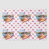 赤+ピンクのハートパターン付き/写真バレンタインデー 薄葉紙 (正面)