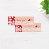 赤&ピンクツインバーズバースデーパーティーDIYギフトラベル (デスク)