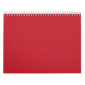 赤、ピンク、オレンジのつる衣類を並べて カレンダー (カバー)