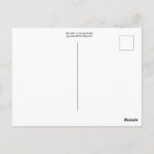 赤、ピンク、オレンジストライプ色 ポストカード (裏面)