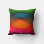 赤、ピンク、オレンジ、緑の枕のネオン クッション (裏面)