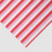 赤、ピンク、白のストライプ 薄葉紙 (詳細)