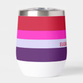 赤、ピンク、紫の各ストライプパターン (正面)