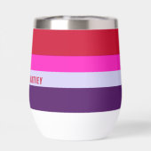 赤、ピンク、紫の各ストライプパターン (背面)