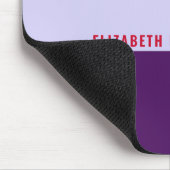 赤、ピンク、紫の各ストライプパターン マウスパッド (コーナー)