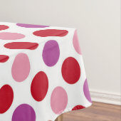 赤、ピンク、紫の水玉模様 テーブルクロス (インサイチュ)