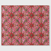 ~赤、ピンク、金ゴールド~ ラッピングペーパー (フラット)