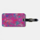 赤、ピンク、青のカスケード ラゲッジタグ (裏面横)