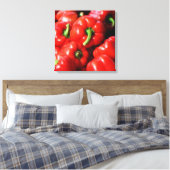 赤 – ピーマン キャンバスプリント (インサイチュ (寝室))