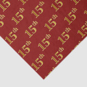 赤、フェイク金ゴールド15日(15日)イベントティッシュペーパー 薄葉紙 (詳細)