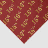 赤、フェイク金ゴールド16番目(16番目)のイベントティッシュペーパー 薄葉紙 (詳細)