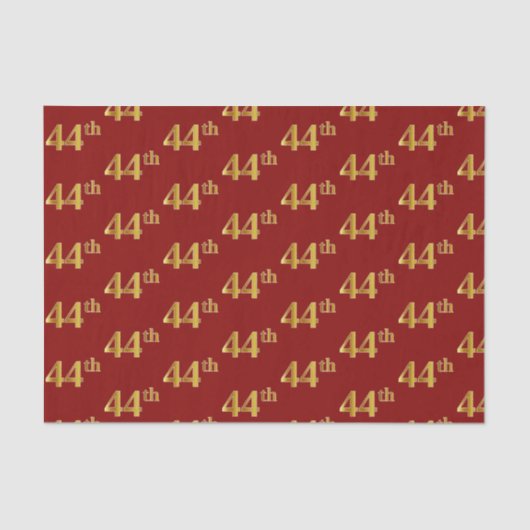 赤、フェイク金ゴールド44位(44位)イベント 薄葉紙 (正面)