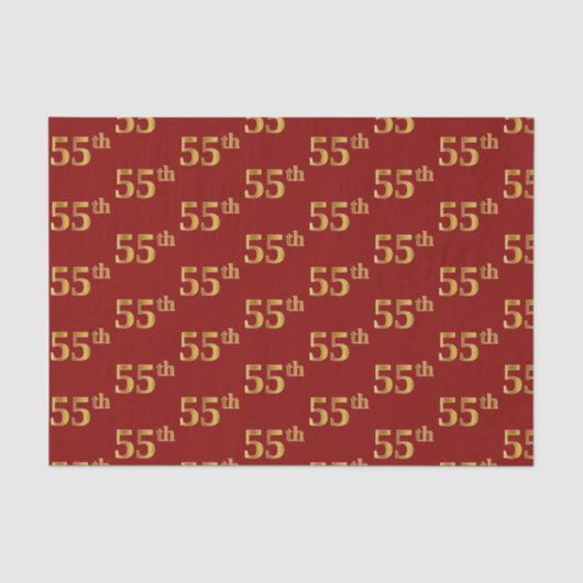 赤、フェイク金ゴールド55位(55位)イベント 薄葉紙 (正面)