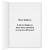 赤、フェイク金ゴールド60周年結婚+名前 (内側 (右))