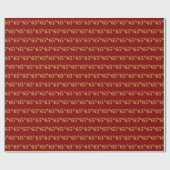 赤、フェイク金ゴールド65位（65位）イベント ラッピングペーパー (フラット)