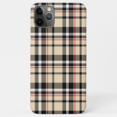 赤+ベージュ+タン+黒+白 スコットランド クラン プラダチェック 柄 Case-Mate iPhoneケース (裏面)