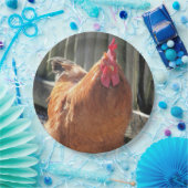 赤 ペーパープレート (パーティー)