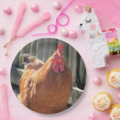 赤 ペーパープレート (パーティー)