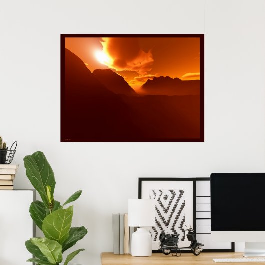 赤 ポスター (ホームオフィス)