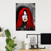 赤 ポスター (ホームオフィス)